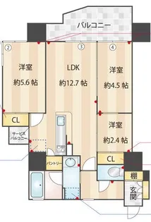 OnePaseo【3階】の間取り