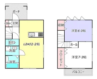 ランバー桶市・Vの間取り