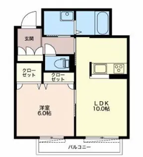 クラージュ EAST【3階】の間取り