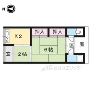 銀鶴ハウス【1階】の間取り