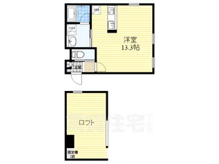 セリーナ田辺【1階】の間取り