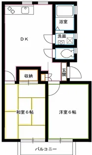 エーデルハイム【1階】の間取り