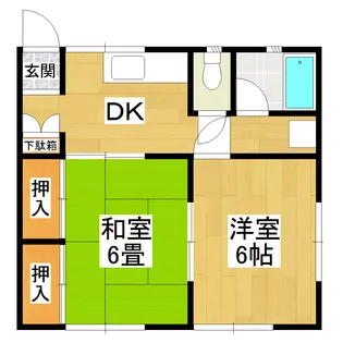 サンハイツ田町【1階】の間取り