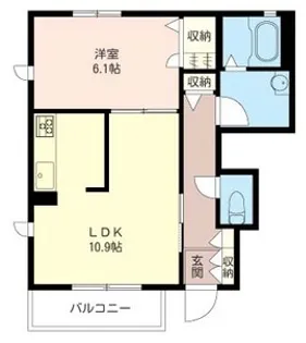 リヴァージュII【1階】の間取り