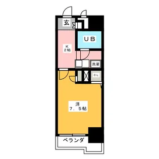 ライオンズマンション名駅西【5階】の間取り