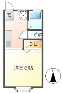 アーバンドール北山【2階】の間取り