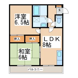 クリスタルヴィラ【2階】の間取り