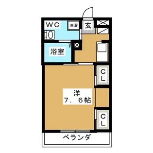 1Kの間取り画像