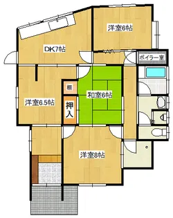 岐阜県多治見市滝呂町7【一戸建】の間取り