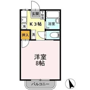 コーポあい B棟【2階】の間取り