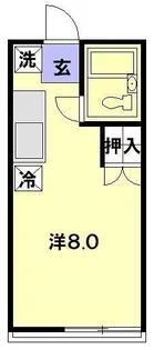 リッツ千歳【2階】の間取り