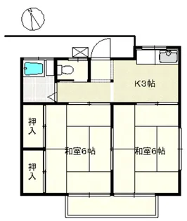 第三志田ハイツ(ペットのいる暮らし)【2階】の間取り