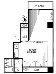 タウンハウス南青山【7階】の間取り