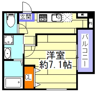 フジパレス出来島II番館【2階】の間取り