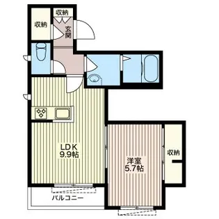 ヴィアソーレ【3階】の間取り
