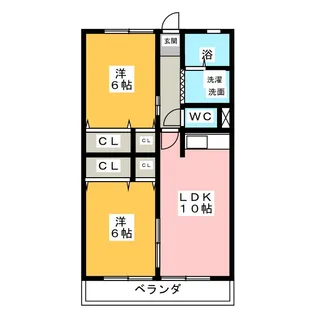 グレイスハイム【1階】の間取り