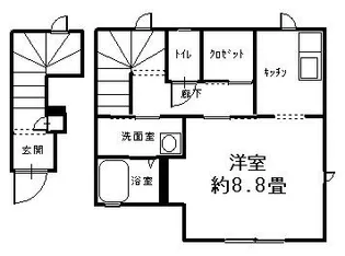 広島県呉市阿賀中央7【アパート】の間取り
