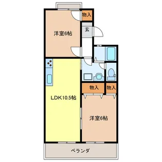 ハイムラマージュA【2階】の間取り