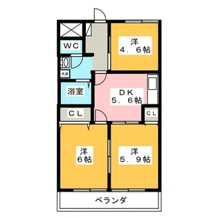 後藤ハイツ【3階】の間取り