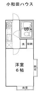 神奈川県茅ヶ崎市小和田3【アパート】の間取り