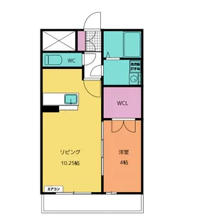 グランテージ向山【2階】の間取り