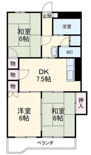 コーポ華【5階】の間取り