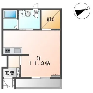 メルヴェーユ新橋C【1階】の間取り