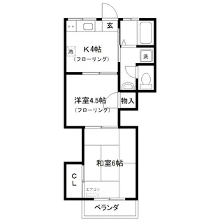 津々美ハイム【2階】の間取り