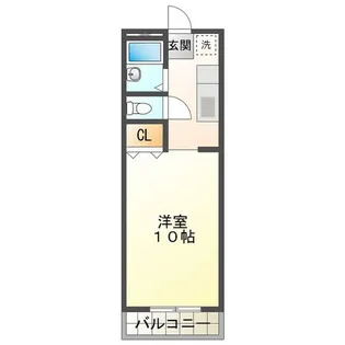 シーパーク鈴鹿【2階】の間取り