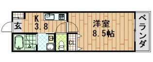 RIDERE(リーデレ)廿日市【2階】の間取り