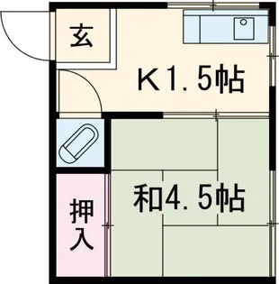 朝日荘【2階】の間取り