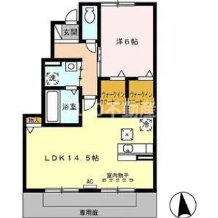 岐阜県羽島郡岐南町若宮地3【アパート】の間取り