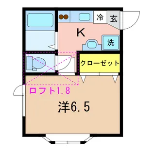 ポプラ【1階】の間取り
