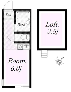 ユナイト 桜本マーキュリーストリート【2階】の間取り