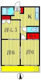 メゾン ド ブラン立石【2階】の間取り