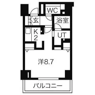 CASSIA車道(旧:クリオ車道)【13階】の間取り