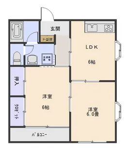 リラックス高田【1階】の間取り