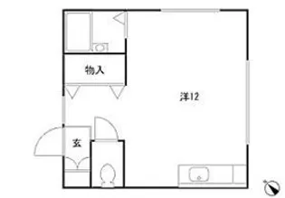 中板橋ハーモニー【1階】の間取り