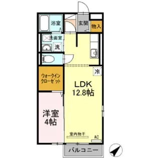 サウスグラース【3階】の間取り