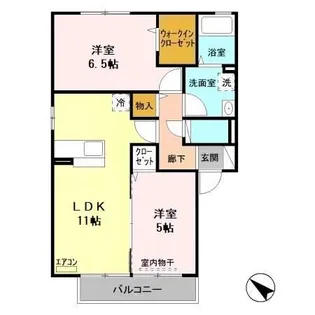 ソフィアガーデン クレスト【2階】の間取り