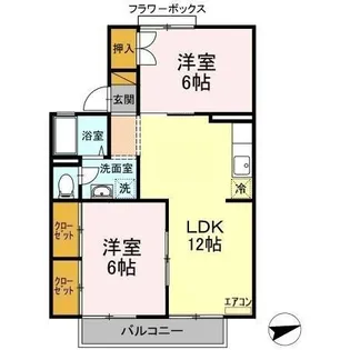第3フェニックス【1階】の間取り