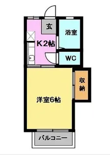 1Kの間取り画像