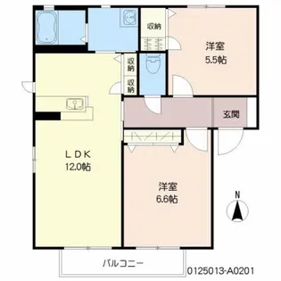 シャーメゾン蔵上【2階】の間取り