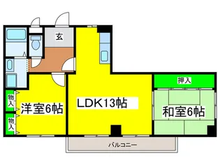 ファミール新町【3階】の間取り