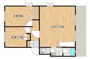 ハイネス大芝【1階】の間取り