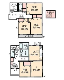 神奈川県川崎市幸区古市場1【一戸建】の間取り