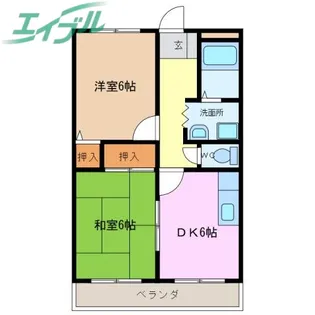 フラット立石A【2階】の間取り