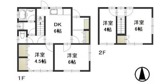 岡山県岡山市中区国富【一戸建】の間取り