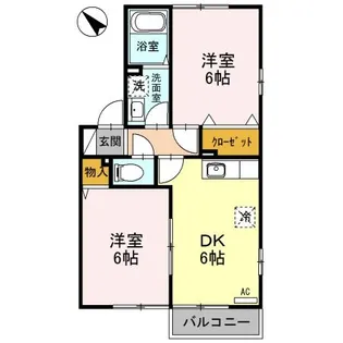 新潟県長岡市古正寺1【アパート】の間取り