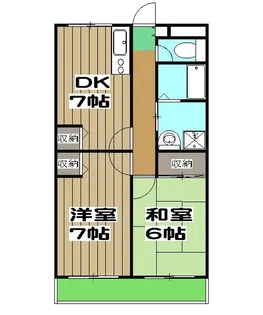 ラコルレ川政【4階】の間取り